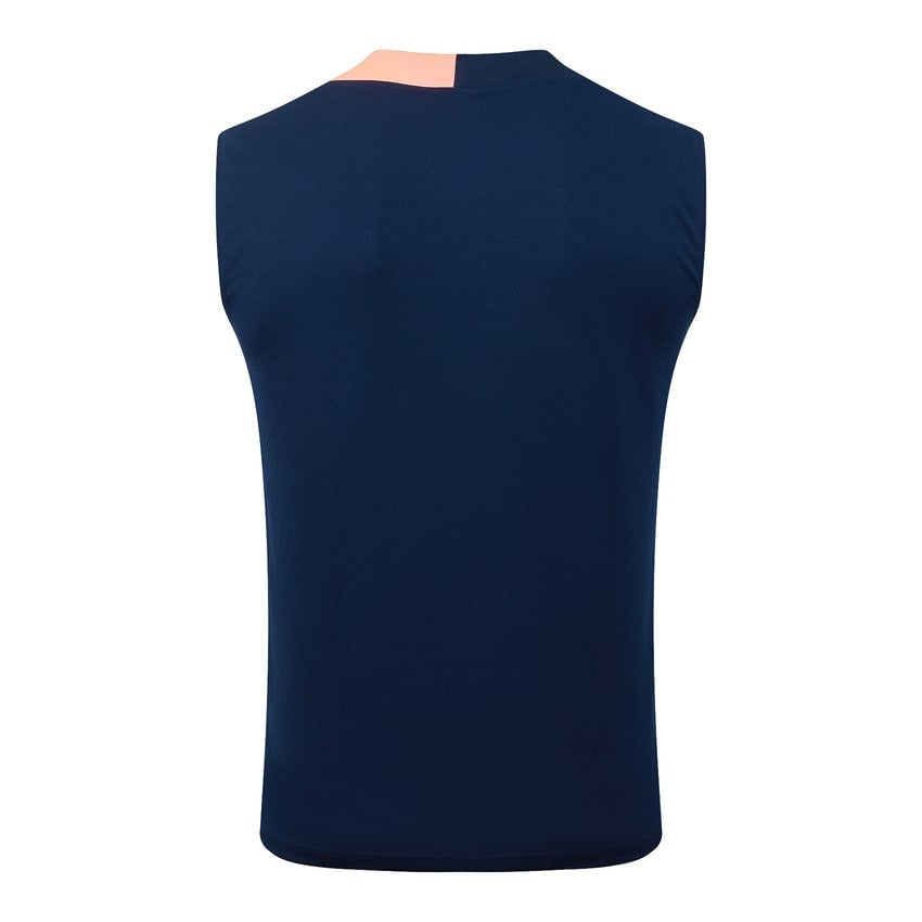 Debardeur Short Barcelone Homme 2025 2026 Bleu Orange