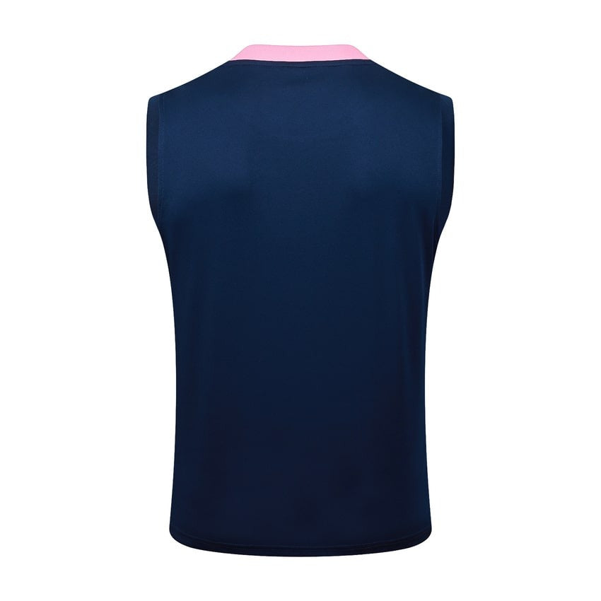 Debardeur Short Barcelone Homme 2025 2026 Bleu Rose