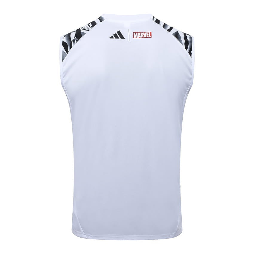 Debardeur Short Real Madrid Homme 2025 2026 Blanc Tache