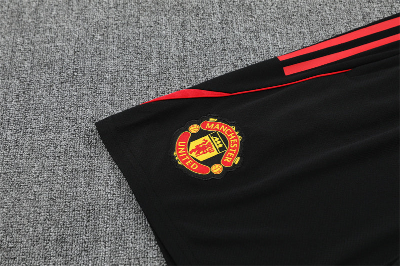 Ensemble Maillot Short Manchester United Homme/Enfant 2025 2026 Blanc Rouge