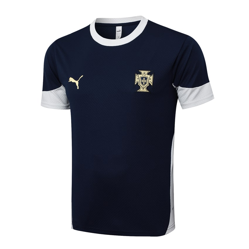 Ensemble Maillot Short Portugal Homme 2024 2025 Bleu Sombre