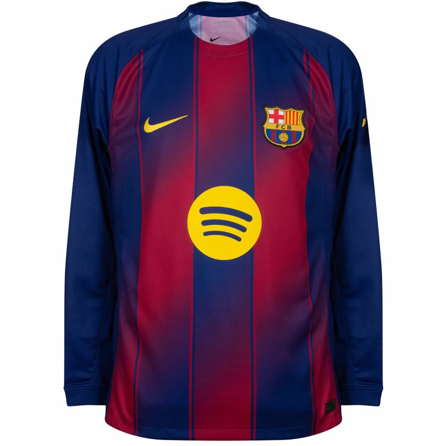 Maillot Lamine Yamal Barca Manches Longues Domicile Homme 2025 2026