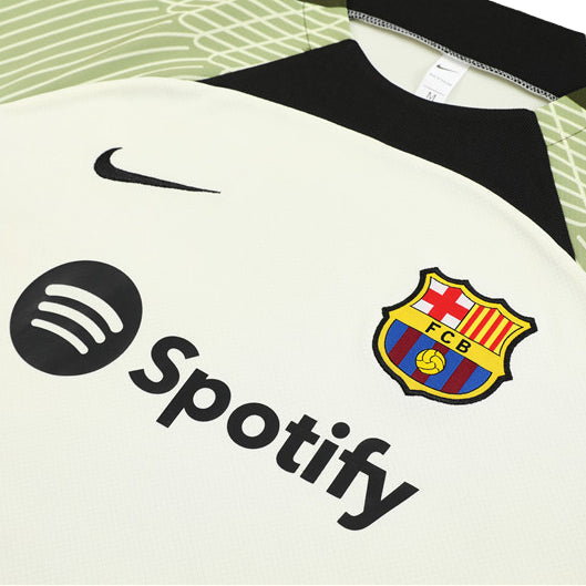 Maillot Training Barcelone Blanc Homme/Enfant 2023-2024