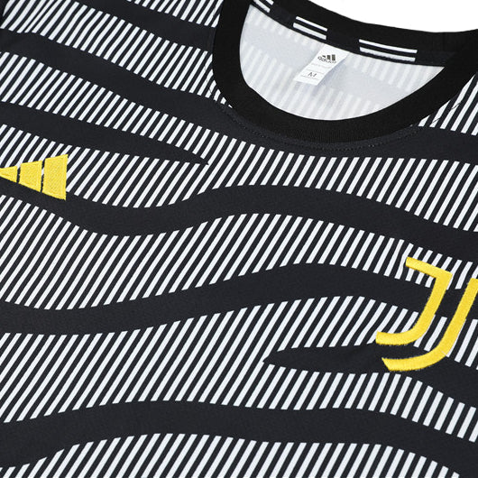 Maillot Training Juventus Gris Rayures Homme/Enfant 2023-2024