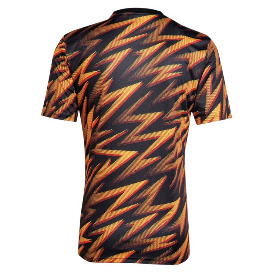 Maillot Pre Match AS Roma Training Homme/Enfant 2025 2026 Orange/Noir