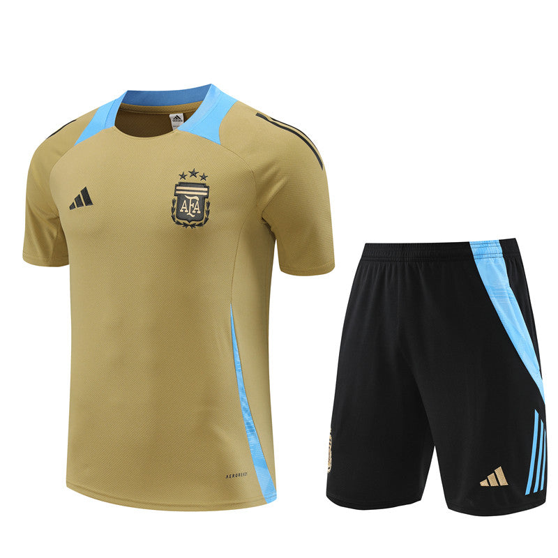 Maillot/Short Entraînement Argentine Or 2024 2025