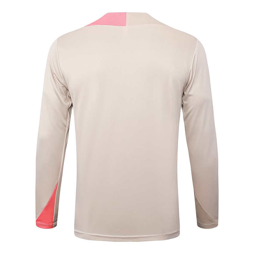 Survetement Barcelone Training Homme/Enfant 2025 2026 Beige Rose