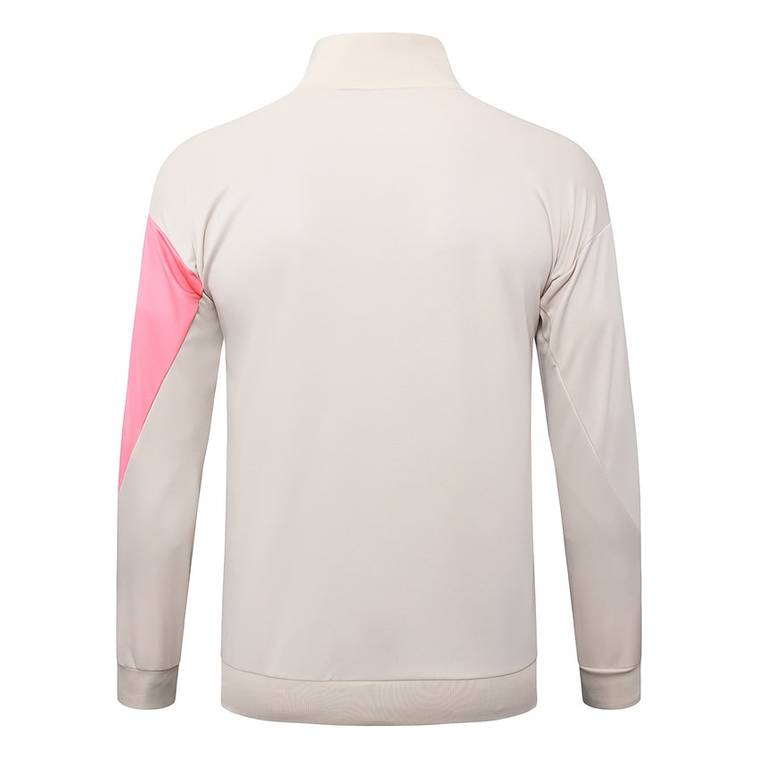 Survetement Barcelone Veste Homme/Enfant 2025 2026 Beige Rose