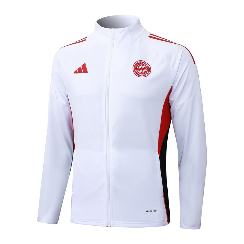 Survetement Bayern Munich Veste Homme/Enfant 2025 2026 Blanc Clair