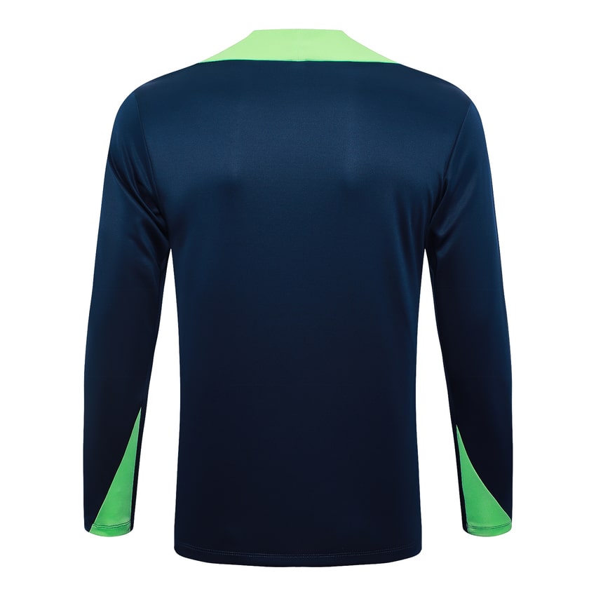 Survetement Bresil Training Homme/Enfant 2024 2025 Bleu Foncé