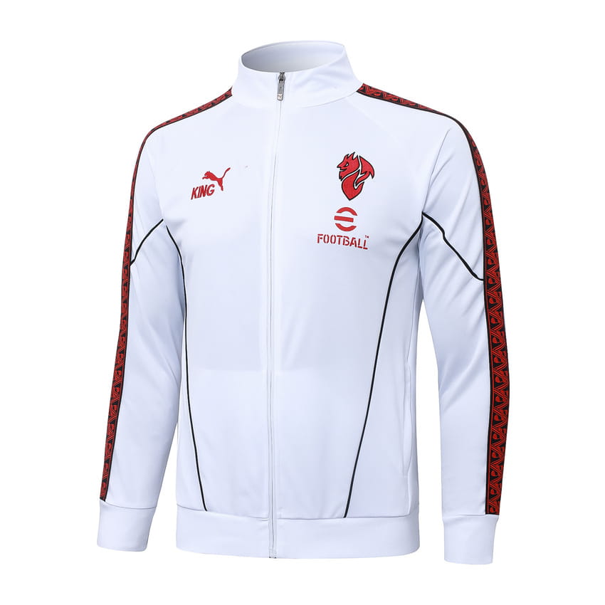 Survetement Milan AC Veste Homme/Enfant 2025 2026 Blanc