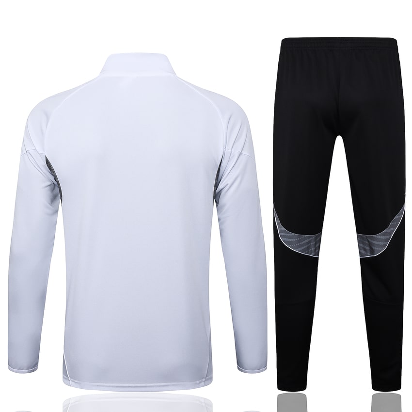 Survetement Real Madrid Veste Homme/Enfant 2025 2026 Blanc Clair