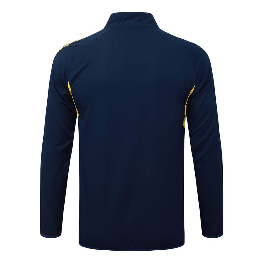 Survetement Real Madrid Veste Homme/Enfant 2025 2026 Bleu Jaune