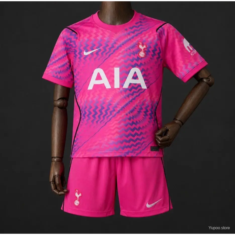 Kit enfant Tottenham Gardien 2026/2027 Rose