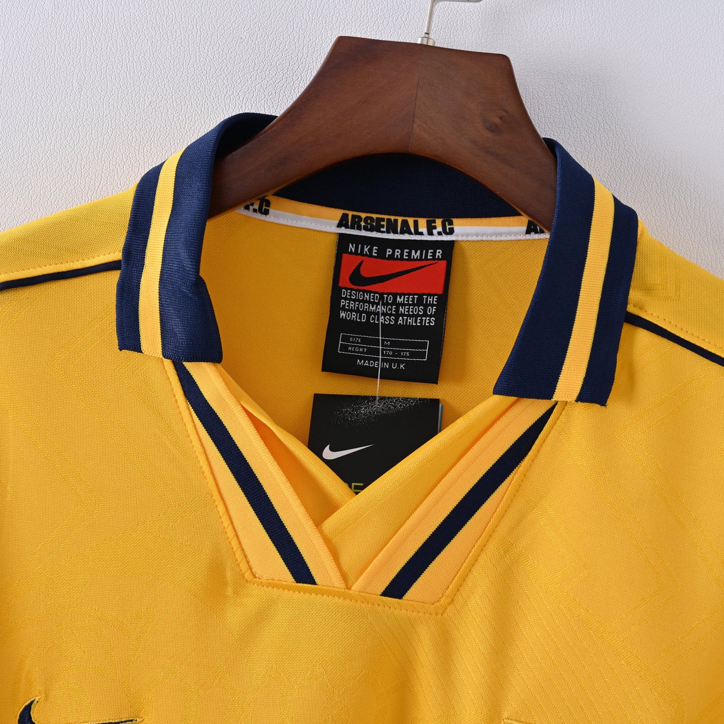 Maillot Arsenal Retro Vintage 1996-1997 Exterieur Homme