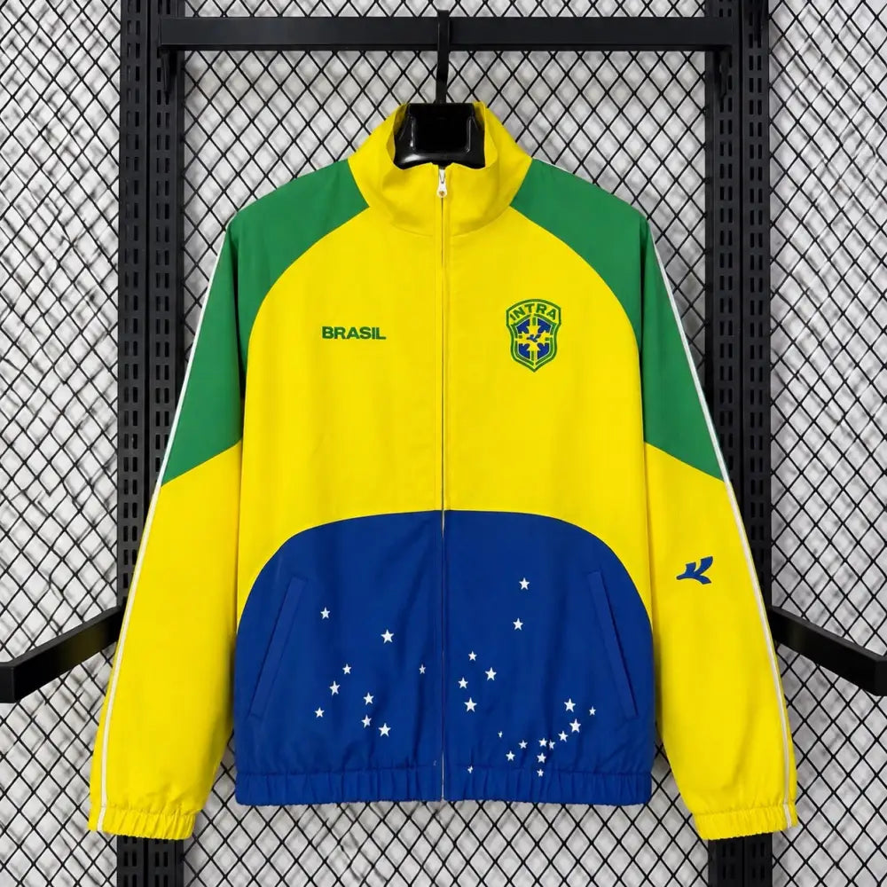 Veste Coupe-Vent Brésil 2026/2027 Jaune