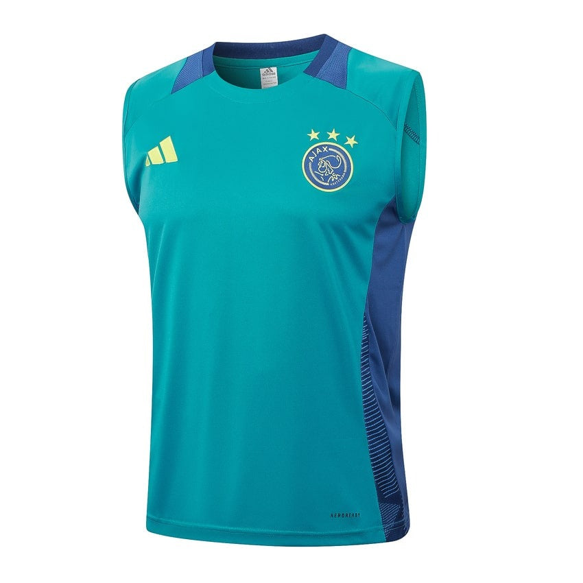 Debardeur Short Ajax Amsterdam Homme 2024 2025 Bleu Ocean