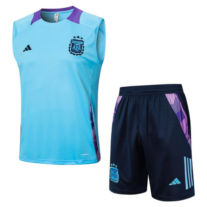 Debardeur Short Argentine Homme 2024 2025 Bleu Ciel
