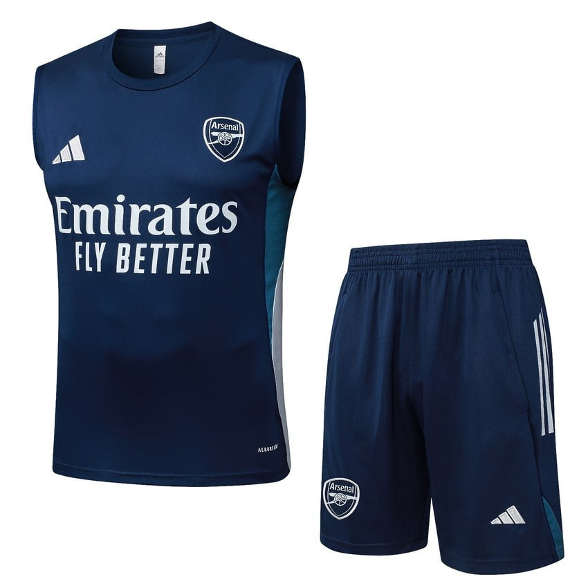 Debardeur Short Arsenal Homme 2025 2026 Bleu
