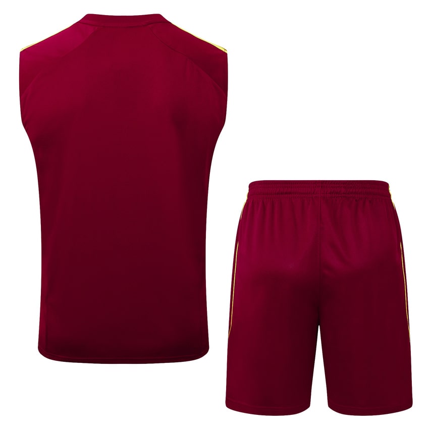 Debardeur Short Arsenal Homme 2025 2026 Rouge Foncé