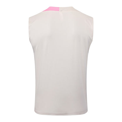 Debardeur Short Barcelone Homme 2025 2026 Beige Rose