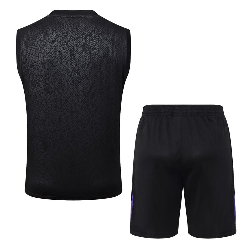 Debardeur Short Barcelone Homme 2025 2026 Noir Charbon