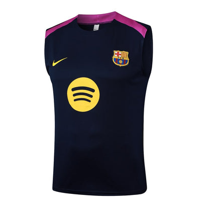 Debardeur Short Barcelone Homme 2025 2026 Noir Rose