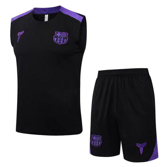 Debardeur Short Barcelone Homme 2025 2026 Noir Violet