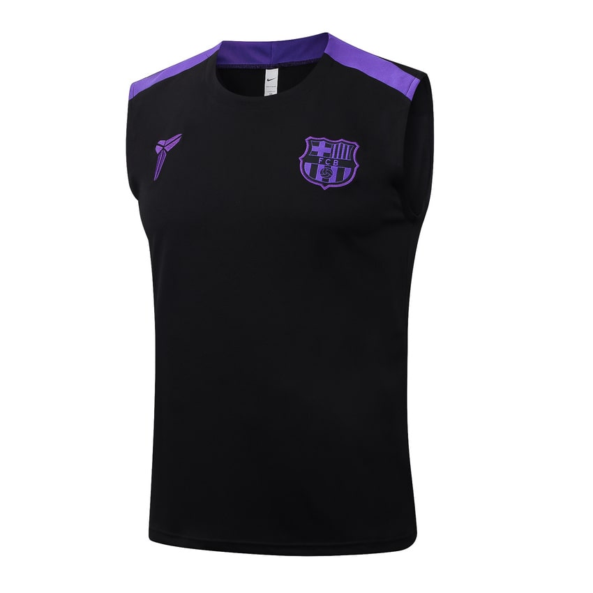 Debardeur Short Barcelone Homme 2025 2026 Noir Violet