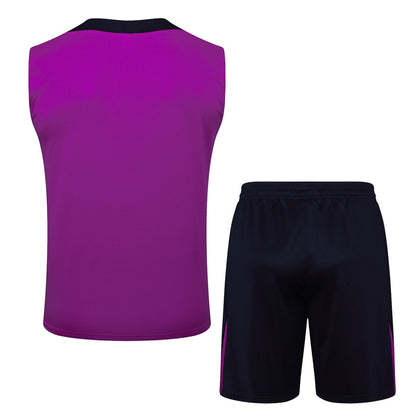 Debardeur Short Barcelone Homme 2025 2026 Rose Foncé