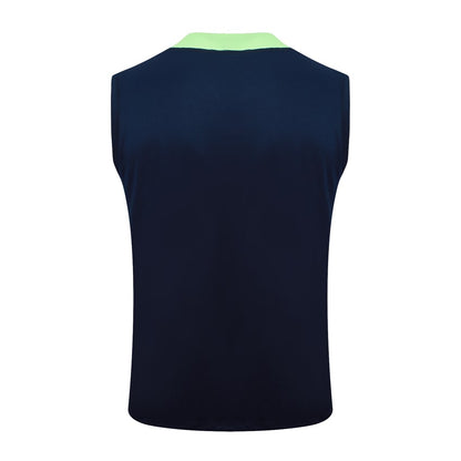 Debardeur Short Bresil Homme 2024 2025 Bleu Foncé