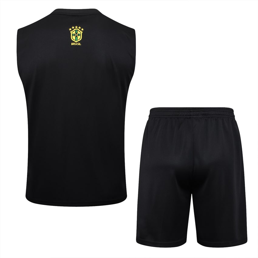 Debardeur Short Bresil Homme 2024 2025 Bleu Motif
