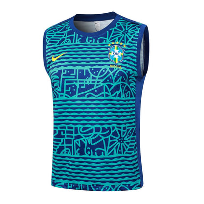 Debardeur Short Bresil Homme 2024 2025 Bleu Vert