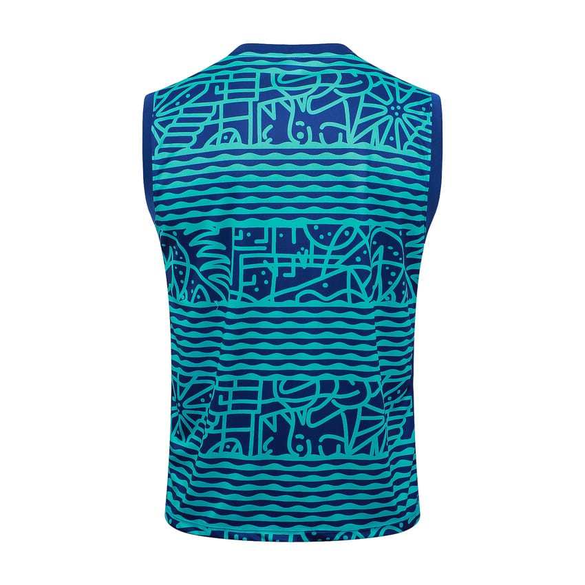 Debardeur Short Bresil Homme 2024 2025 Bleu Vert