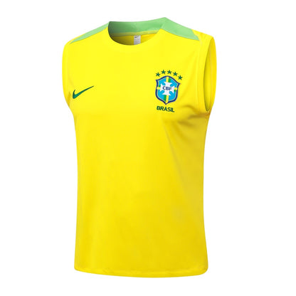 Debardeur Short Bresil Homme 2024 2025 Jaune