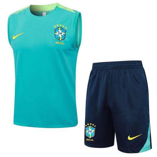Debardeur Short Bresil Homme 2024 2025 Vert
