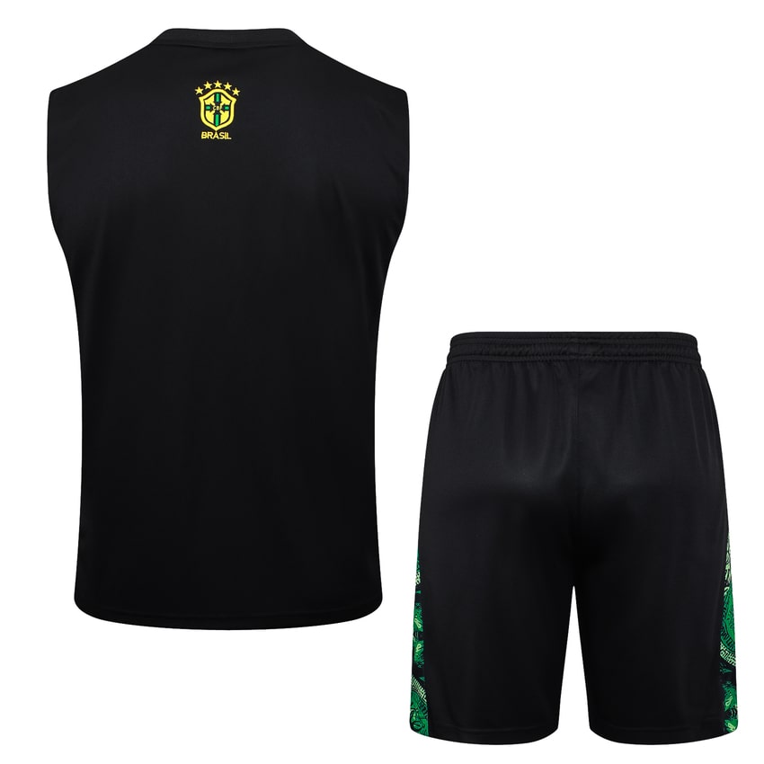 Debardeur Short Bresil Homme 2024 2025 Vert Motif