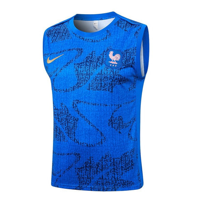 Debardeur Short Equipe de France Homme 2025 2026 Bleu Clair