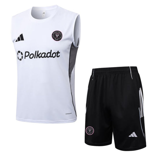 Debardeur Short Inter Miami Homme 2025 2026 Blanc Noir