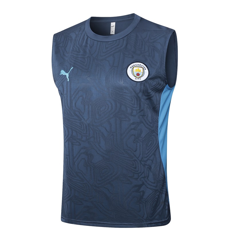 Debardeur Short Manchester City Homme 2024 2025 Bleu