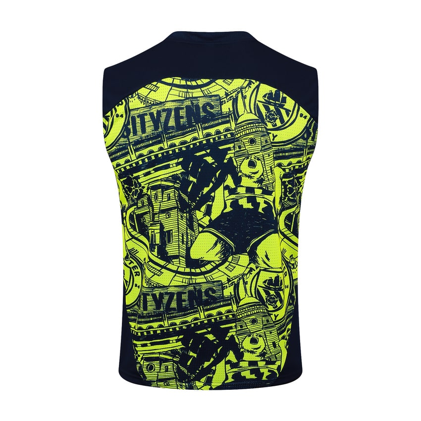 Debardeur Short Manchester City Homme 2024 2025 Jaune Noir