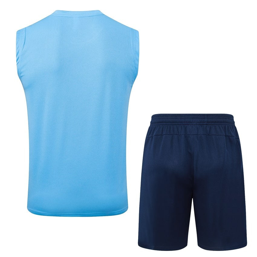 Debardeur Short Manchester City Homme 2025 2026 Bleu Ciel