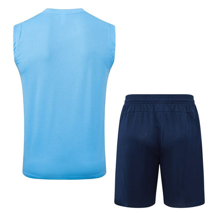 Debardeur Short Manchester City Homme 2025 2026 Bleu Ciel