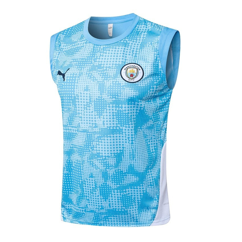 Debardeur Short Manchester City Homme 2025 2026 Bleu Ciel