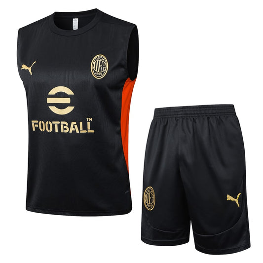 Debardeur Short Milan AC Homme 2024 2025 Noir