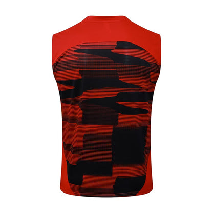 Debardeur Short Milan AC Homme 2024 2025 Rouge Noir