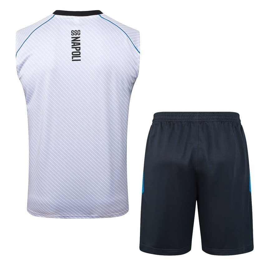 Debardeur Short Naples Homme 2025 2026 Blanc