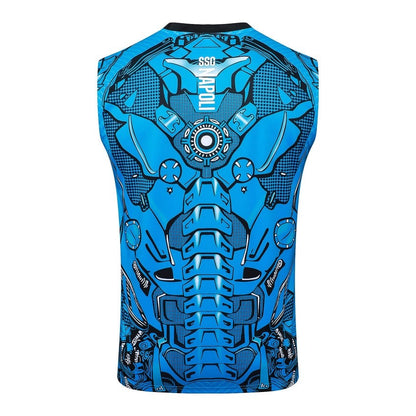 Debardeur Short Naples Homme 2025 2026 Bleu Motif