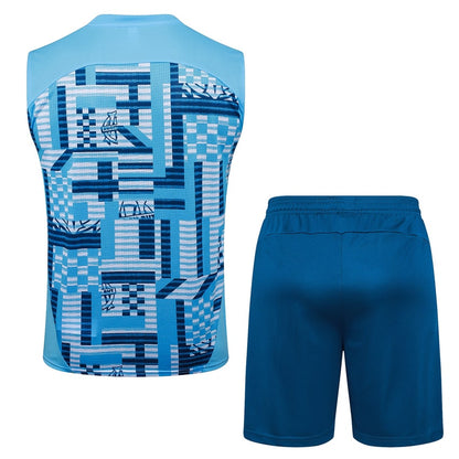 Debardeur Short Marseille OM Homme 2025 2026 Bleu