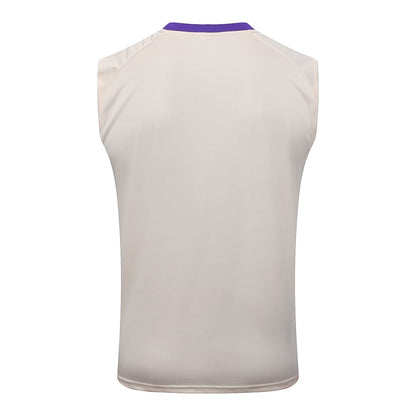 Debardeur Short Real Madrid Homme 2025 2026 Beige Violet